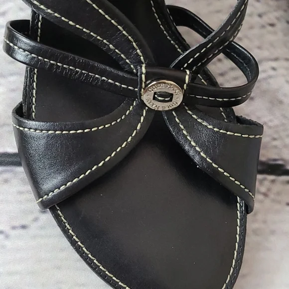 Cole Haan black leather strappy sandals, 9.5 - Picture 10 of 15